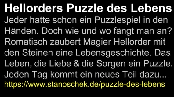 Hellorders Puzzle des Lebens - Texterklärung
