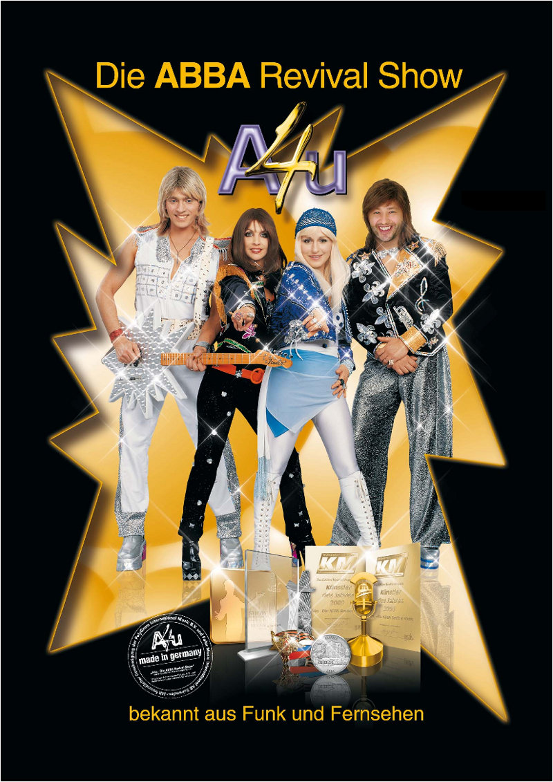 A4u ABBA Autogrammkarte2011